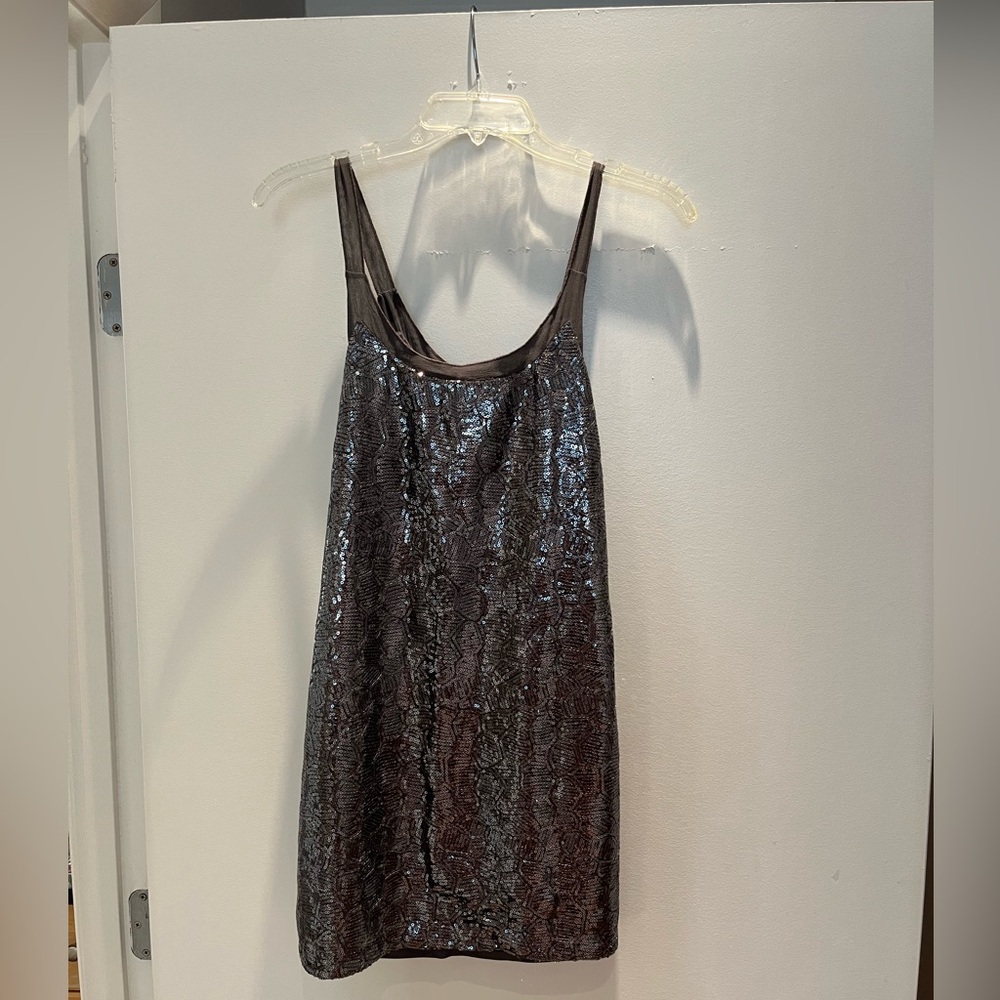 Vintage Armani Exchange Gray Sequin Dress